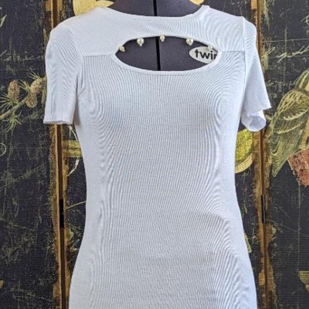 Sexy ribbed top by H by bordeau and enhaced by Enchantika - Small